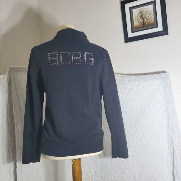 BCBGMAXAZRIA Studed Sweater Jacket Size Large - Picture 5 of 12